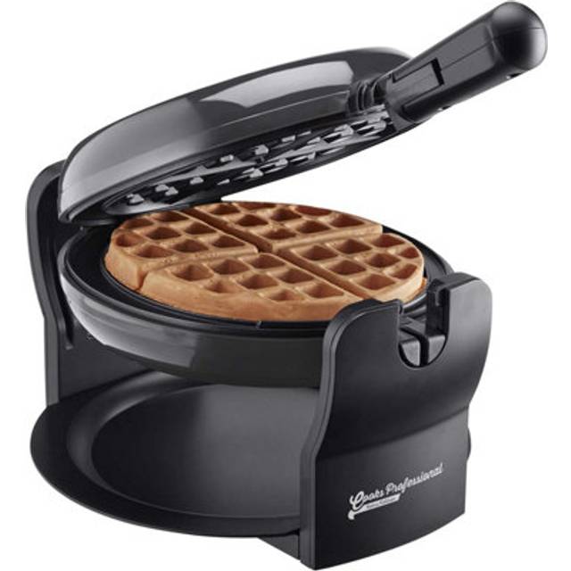 Belgian Waffle Maker Machine Rotary Electric Iron 920W - Black - One Size
