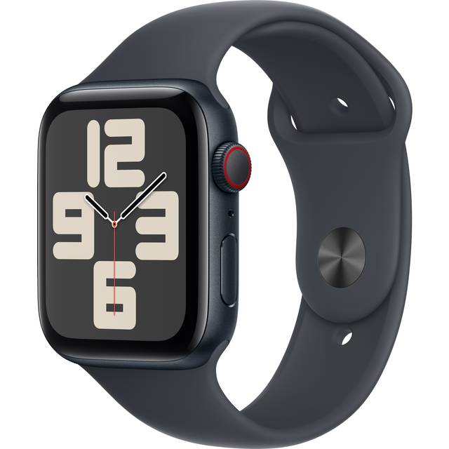 Apple Watch SE (2nd Gen), 44mm, Midnight Aluminium Case, GPS [2024] - Midnight Sport Band - M/L