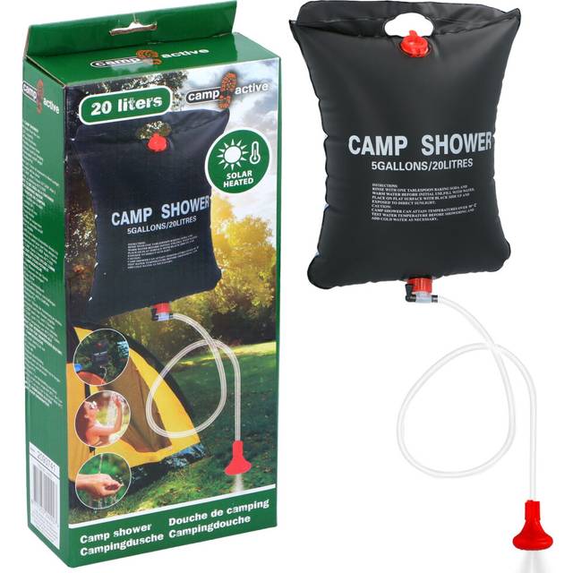 20L Solar Heated Outdoor Water Camp Shower Portable Sun Powered