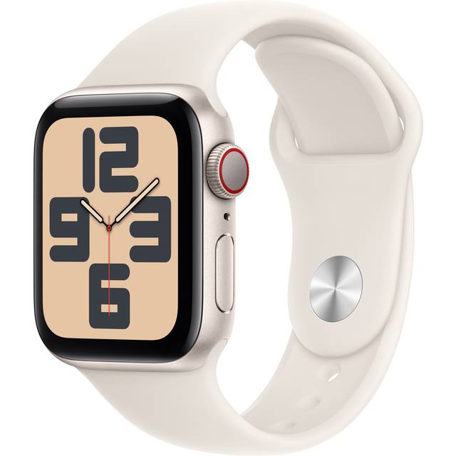 Apple Watch SE (2. Generation) GPS 40 mm Smartwatch mit Aluminiumgehäuse in Mitternacht und Sportarmband in Mitternacht (S/M). Fitness und Schlaftracker, Unfallerkennung, Herzfrequenzmesser