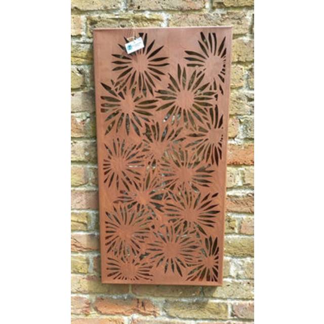 Daisy Decorative Screen Wall Art Plaque 780mm Tall - Brown - One Size