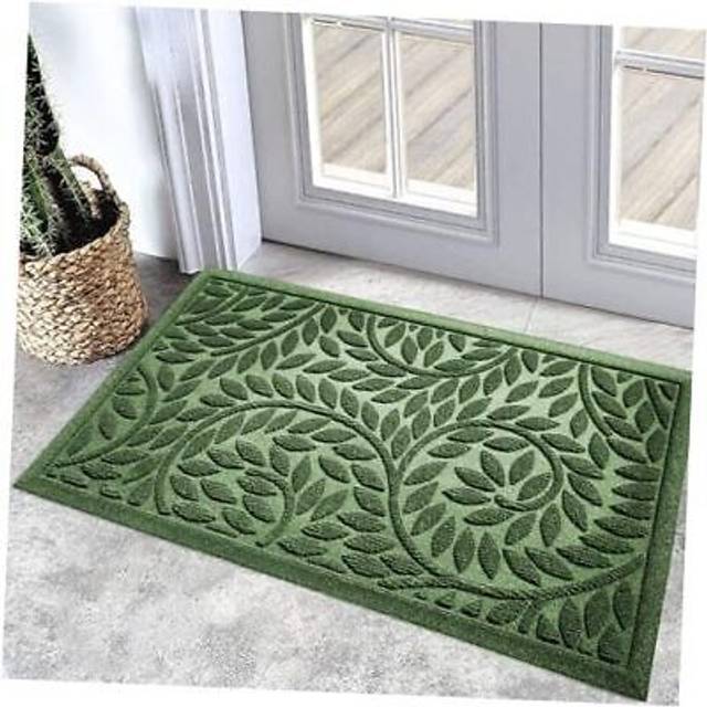 Bulijojo Front Door Mat Outdoor Entrance Durable Heavy Duty Welcome Mat Thick Absorbent Natural Rubber Non Slip Mat Welcome Entr