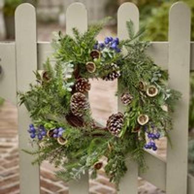 Giant Fruits of the Forest Xmas Summer Door Wreath Spring Wreath 53cm - Green - One Size