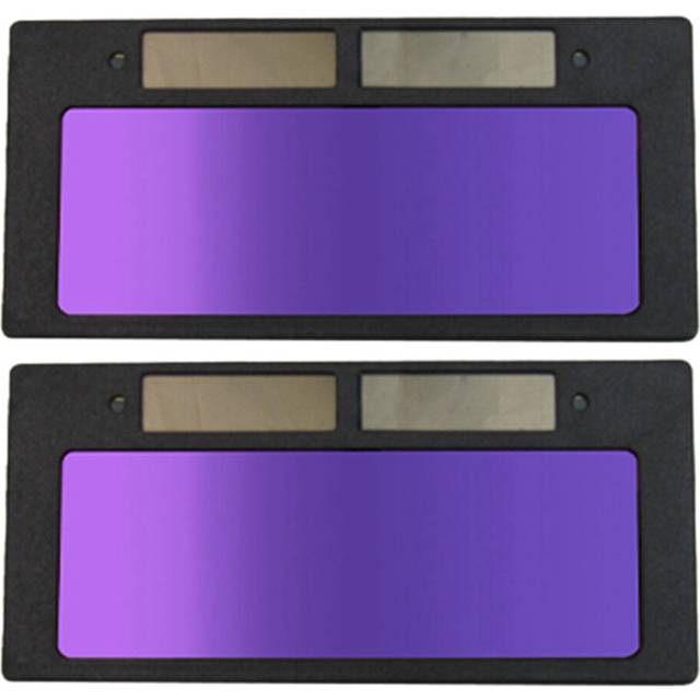 2Pc Solar Auto Darkening Welding Helmet Eyes Lens Shade Goggle Welder Glasses