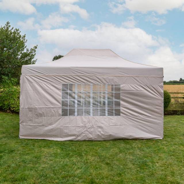 Jack Stonehouse 3 x 4.5m Beige Pop Up Gazebo - Cream