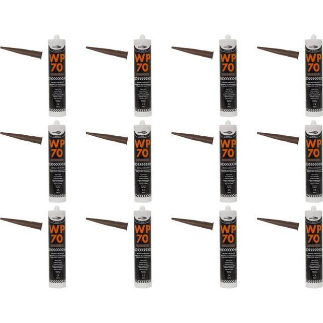 Bond It WP70 Silicone Sealant Low Modulus Neutral Cure Brown   WP70BR (Pack of 12)