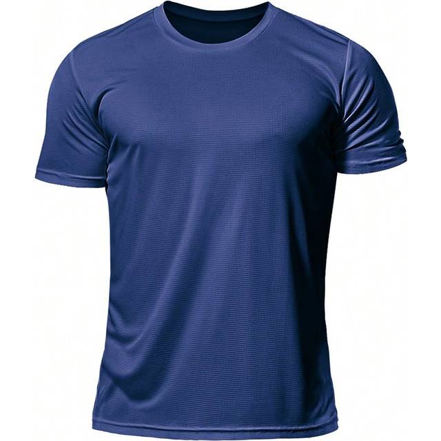 SHEIN [Spring/Summer] Men&#39;s Sportswear T-Shirt, Fitness Wear, Fashion Casual Men&#39;s Fitness Sets, Fitness Short Sleeve Top, Ultra-Thin