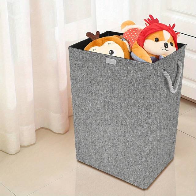 SHEIN Slim Laundry Baskets With Lid Foldable 72L Large Laundry Hamper Washing Linen Baskets Collapsible Laundry Bin Freestanding Tall Clothes Hamper For Lau