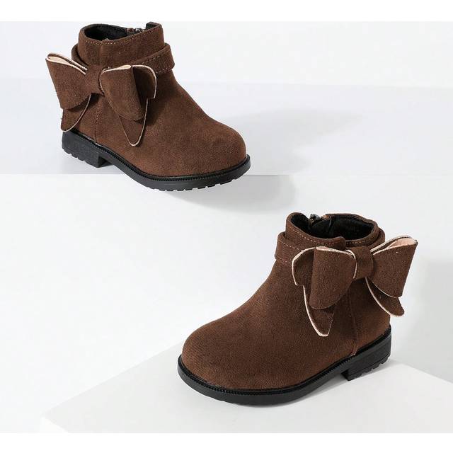 SHEIN 24 Autumn/Winter Western Cowboy Style Boots, New & Durable Comfortable Flat Heeled Baby Boots, Warm & Versatile, For Christmas