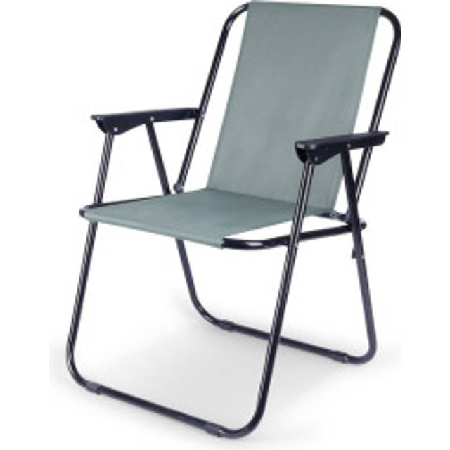 Folding camping chair for beach and fishing with armrests