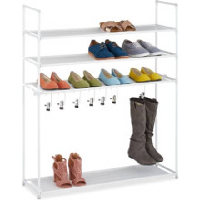 Shoe shelf with boot compartment