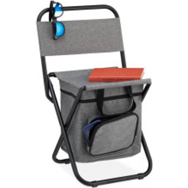 Camping stool with backrest