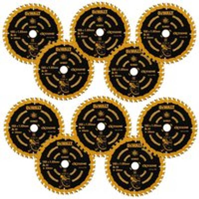 10 x Dewalt DT10301 Circular Saw Blade 165 x 20mm x 40 Tooth Extreme Framing