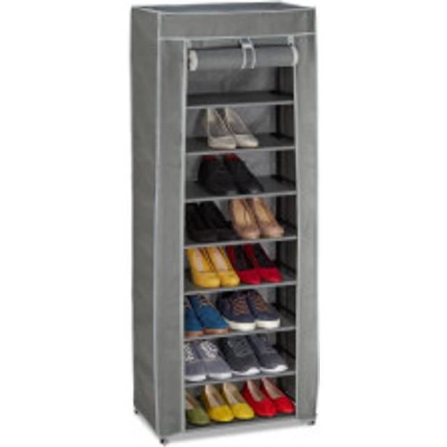 Shoe wardrobe in fabric with 9 compartments