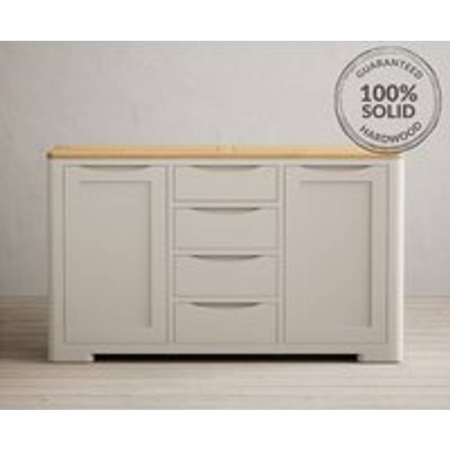 Alba Oak and Soft White Painted Large Sideboard