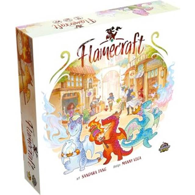 LUCKY DUCK GAMES - Flamecraft | Board Game | English Version | Strategy Game | Dragon Game | Fantasy Game | Fun Family Game for Kids and Adults | Ages