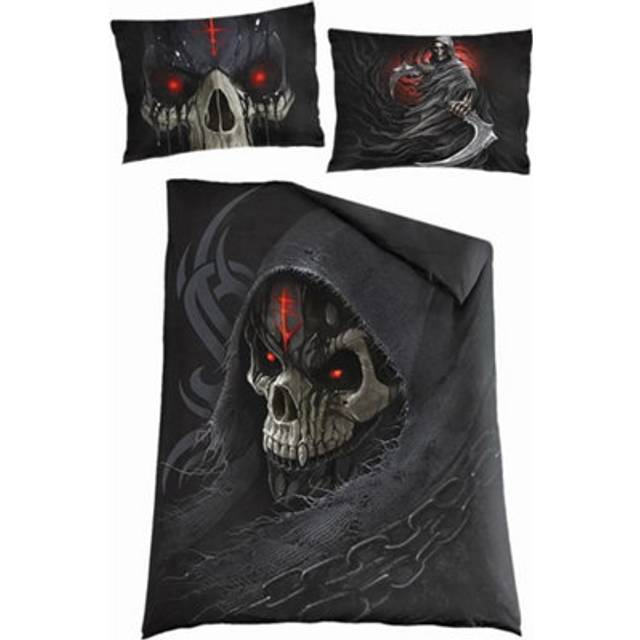 Dark Death Duvet Cover Set - Black - Single