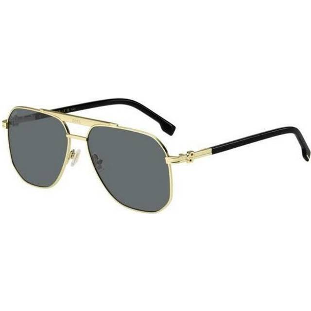 Hugo Boss Sunglasses BOSS 1743/S RHL 2K Gold Black Grey Anti Reflective