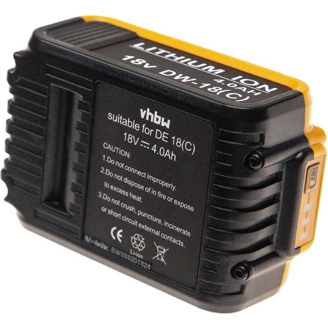 Vhbw - Battery compatible with Dewalt DCS367, DCS367N, DCS355N-XJ, DCS365N, DCS365N-XJ, DCS361, DCS365 Power Tools (4000 mAh, Li-ion, 18 v)