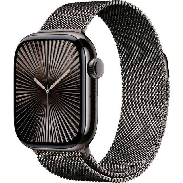 Apple Watch Series 10 GPS + Cellular, 42mm, Titanium Case, Milanese Loop