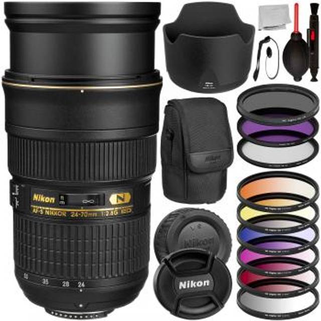 Nikon AF-S Nikkor 24-70mm f/2.8G ED Lens -2164 with Essential Accessory Bundle