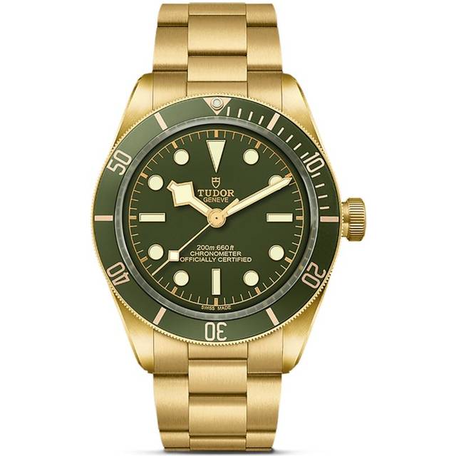 Tudor Black Bay Yellow Gold Watch - Green - 39mm