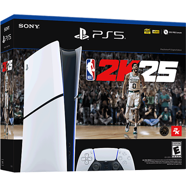 Sony PlayStation 5 (PS5) - Digital Edition Console NBA 2K25 Bundle (Slim)  1TB • Price »