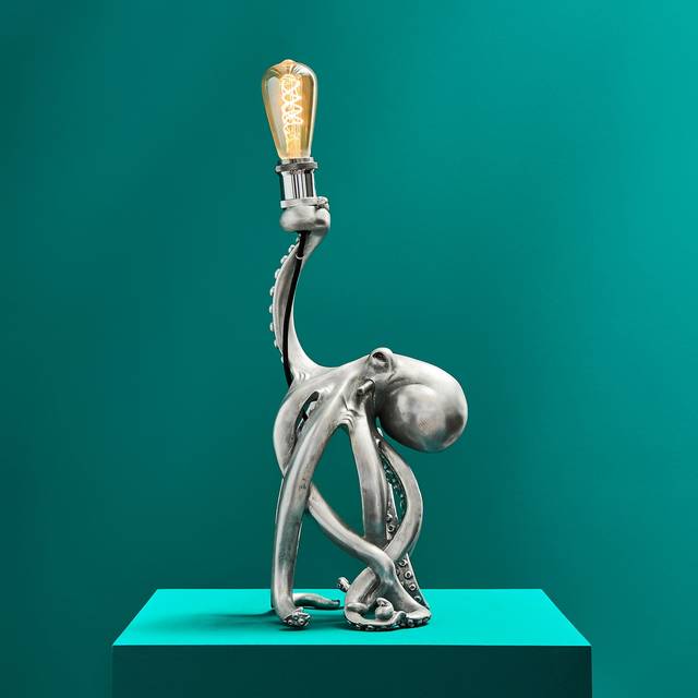 Table lamp Otto Octopus, silver