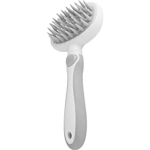 Dog Bath Brush, Silicone Dog Shower Wash , Pet Scrubber For Short Long Haired Dogs Cats Massage Combpet Comb*Gray