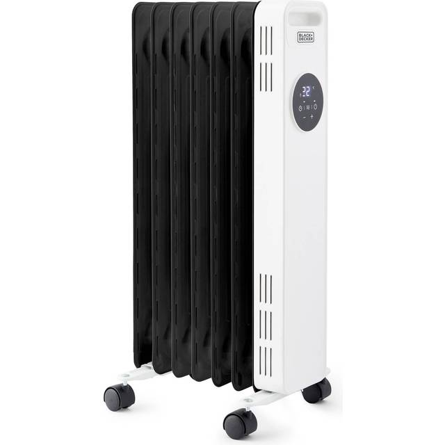 Black+Decker BXRA43011 Digital 1500W Heat Oil Filled Radiator & Remote