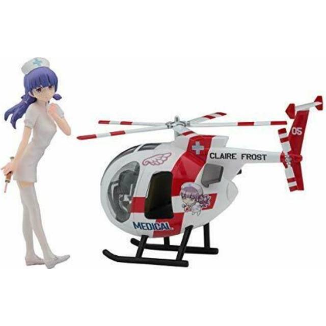 Hasegawa Egg Girls Collection Claire Frost Plane Hughes 500 Resin Figure Plastic Model SP386 No.05 1/20 w/Egg & Non-Scale