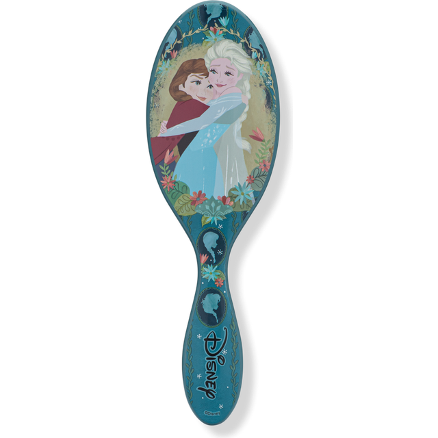 WetBrush Original Detangler Hair Brush with Ultra Soft Intelliflex Bristles to Gently Separate Knots With Ease, Wet Brush Detangler Is Gentle on Hair, For All Hair Types, Disney Love, Anna and Elsa