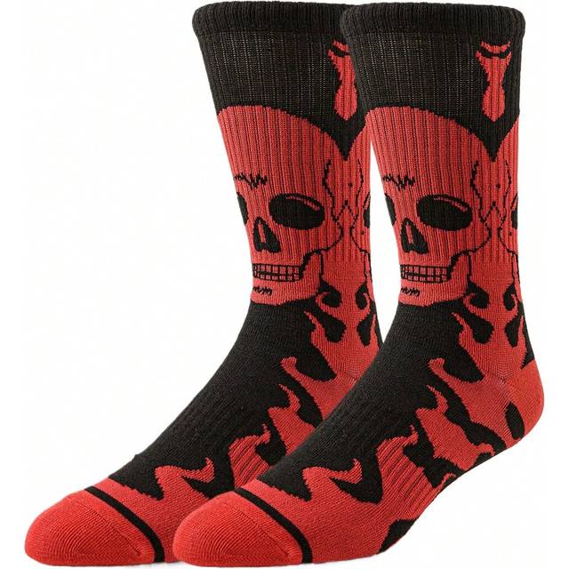 SHEIN 1Pair Men Women Tube Socks Street Style Fashion Skateboard Basketball Hip Hop Socks Designer Novelty Funny Happy Crazy Socks