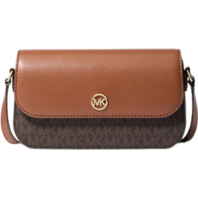 Michael kors bag crossbody jet set travel sm flap brown