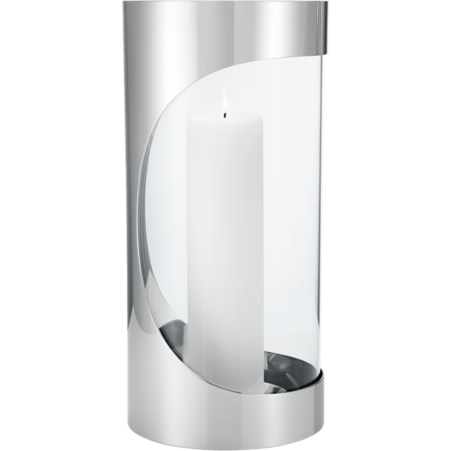 Georg Jensen Chrome contours hurricane ljuslykta 33 cm Rostfritt stål