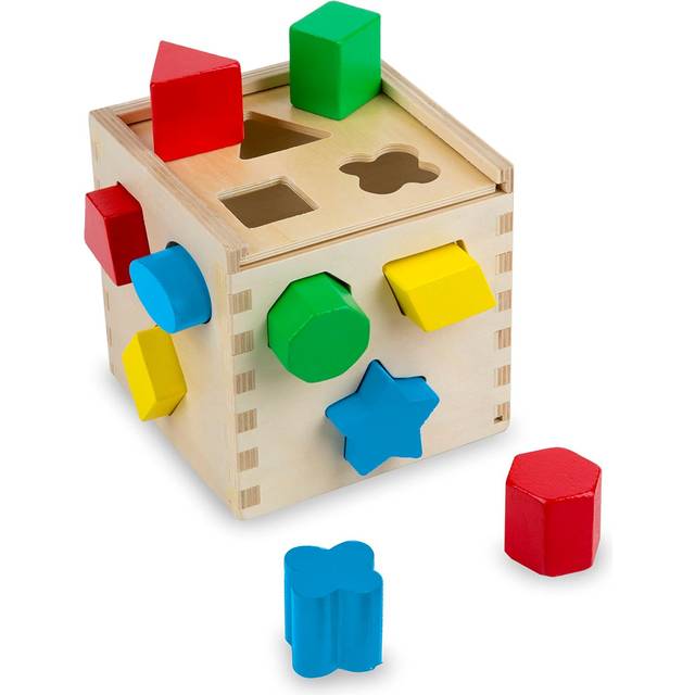 Melissa & Doug Shape Sorting Cube Wooden Toy