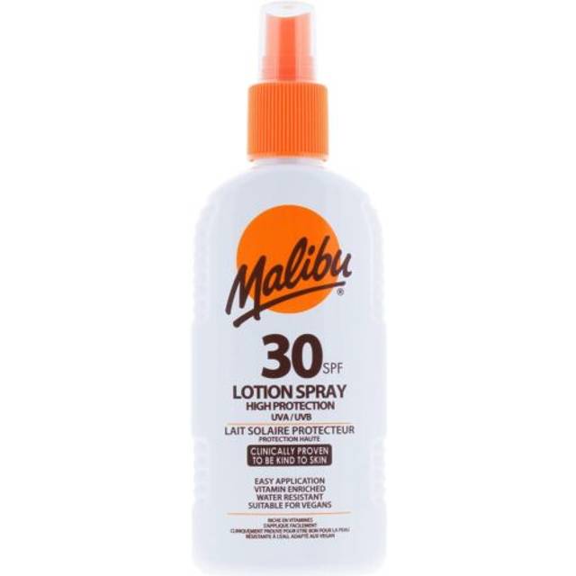 Malibu High Protection Sun Lotion Spray SPF30 UVA UVB Sunscreen 200 ml