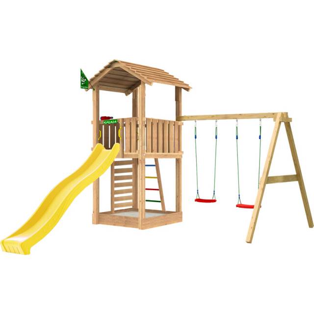 Lektorn Jungle Gym Cottage 2.1 Inkl Gungmodul 220 & Gul Rutschkana