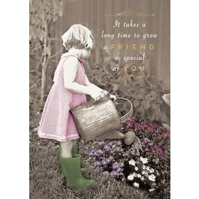 Sentimental grow a friend birthday card – gardening greeting card for her