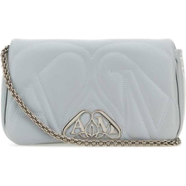 Alexander McQueen - small The Seal shoulder bag - women - Calf Leather/Lamb Skin - One Size - Grey
