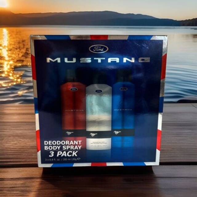 Mustang Deo Trio 3 Piece Gift Set: Deodorant Spray 3 x 200ml