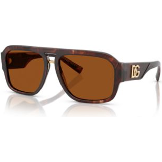 Dolce & Gabbana Man DG4403  322273 Sunglasses Acetate Red Brown Pilot Normal