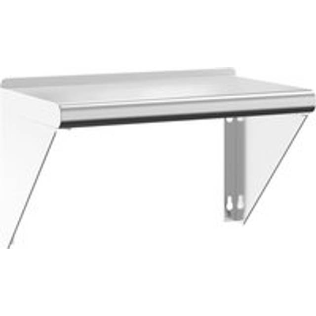 vidaXL Wall Shelf 50x30x31 cm Silver Stainless Steel