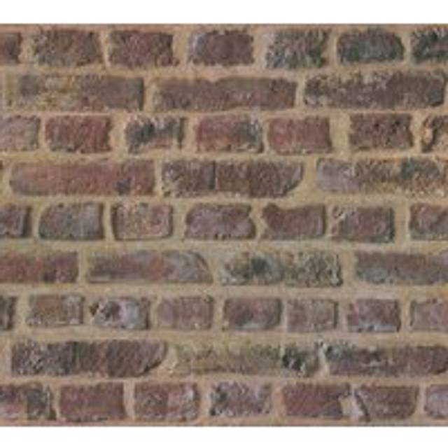 Stone tile wallpaper wall Profhome 371611 non-woven wallpaper smooth used look matt brown red beige 5.33 m2 (57 ft2)