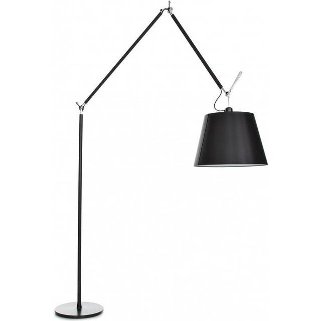 Artemide - Tolomeo Mega Floor Lamp Black With Switch - schwarz/Satinschirm schwarz Ø32cm/LxBxH 103x33x238cm/mit Schalter (an/aus) - black (238.0 x 33.0 x 103.0cm)