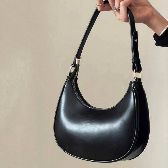 SHEIN Minimalist Hobo Bag Women&#39;s Shoulder Bag, Simple All-match Underarm Bag, Solid Colour Baguette Bag