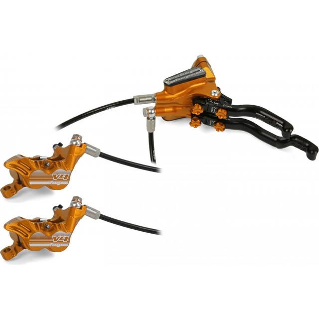 Hope Disc Brake - Tech 3 V4 Duo Left Orange Colour: Orange, Type: Left