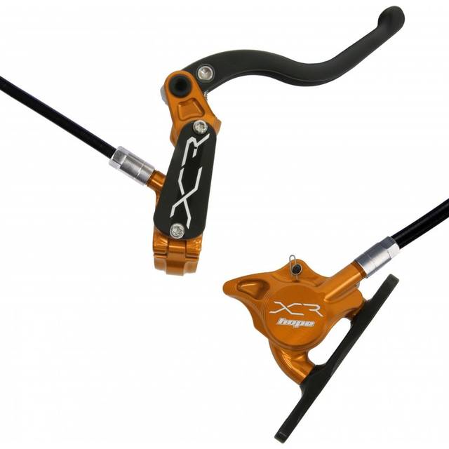 Hope Disc Brake - XCR Pro X2 Flatmount Front Right Orange Size: Right,