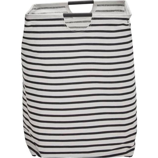 House Doctor stripes laundry basket Black and white