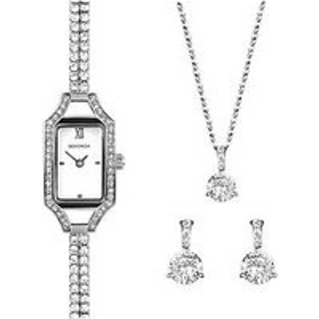 Sekonda Women's Gatsby Watch, Pendant Necklace and Stud Earrings Gift Set